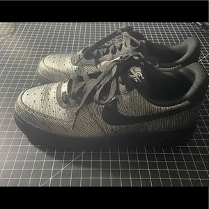 Nike Air Force 1 ‘07 Premium Metallic Silver Black